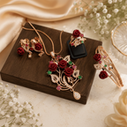 Aganya kreation Combo Isla Combo: Elegant Rose Gold Jewelry Set