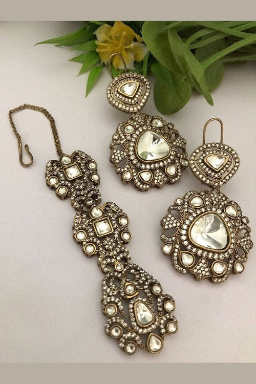 Aganya kreation Combo Raya Mangtika Set - Elegant Ethnic Jewelry for Special Occasions