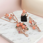 Aganya kreation Combo Sonali Combo - Elegant Rose Gold Jewelry Set