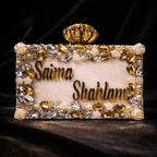 Aganya kreation Customisable clutches The Royal Pearl Signature Clutch