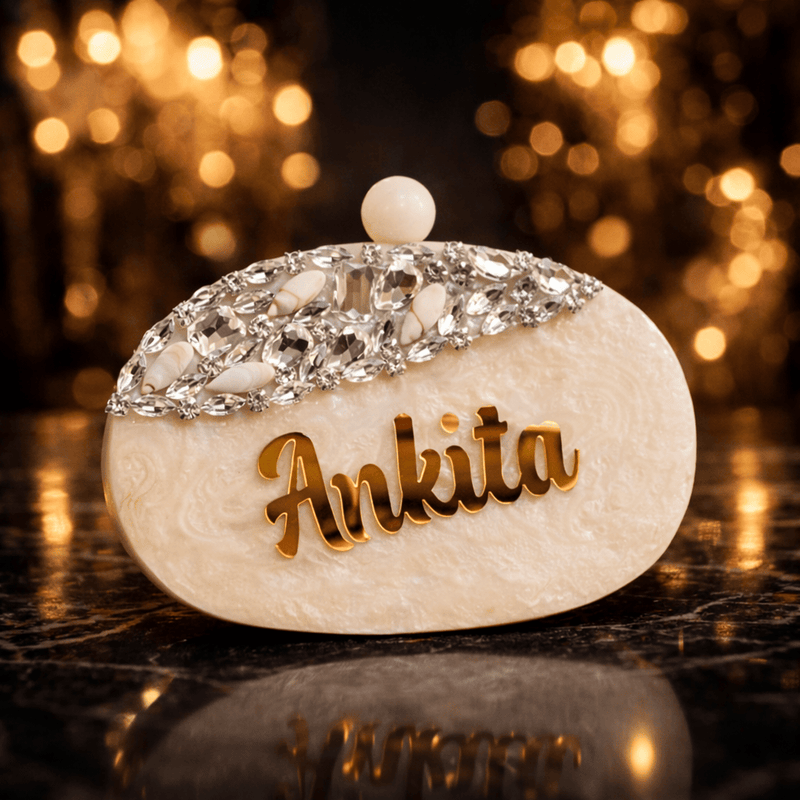 Aganya kreation Designer clutches Aisvari Resin Clutch - Customizable Luxury Accessory