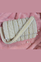 Aganya kreation Designer clutches Amara Designer Clutch - Elegant Pearl Bridal Purse