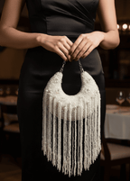 Aganya kreation Designer clutches Chand Pearl Clutch Bag - Elegant & Exclusive Design