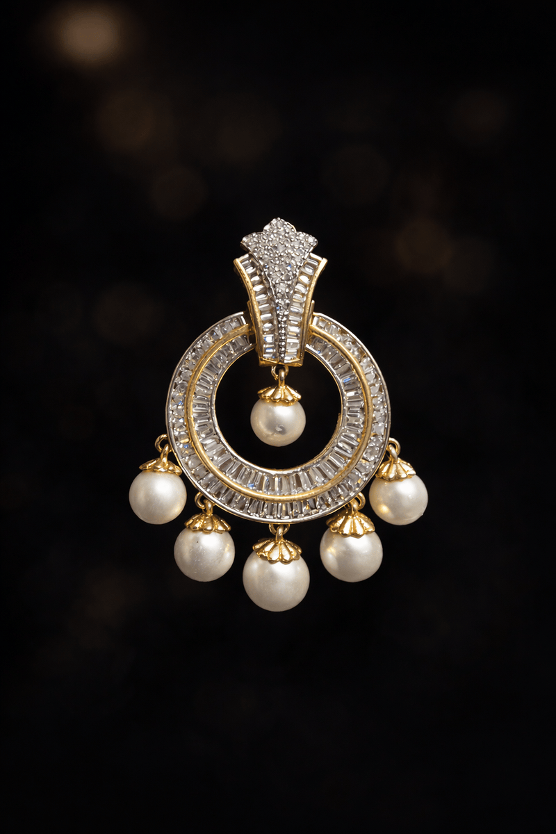 Aganya kreation Earrings Aleena Earrings - Ethnic & Western Elegance in Gold & Diamonds Golden