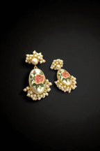 Aganya kreation Earrings Alison Real Pearl Earrings - Elegant Brass & Gold Plating