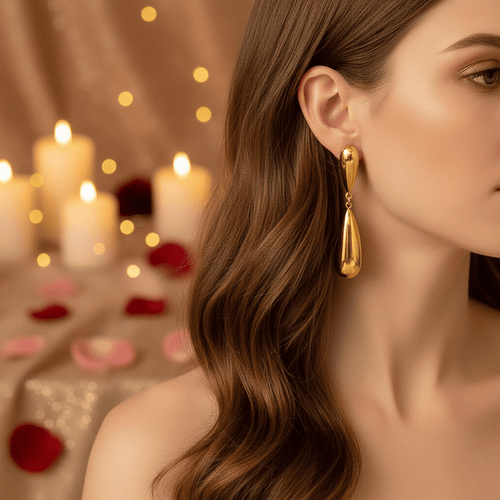Aganya kreation Earrings Ammy Earrings 18k Gold Plated Stainless Steel Tarnish Free Waterproof Female Jewellery