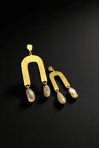 Aganya kreation Earrings Ceria Real Pearl Earrings - Ethnic & Western Style
