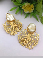 Aganya kreation Earrings Chandrika Real Pearl Earrings - Elegant & Handcrafted Design