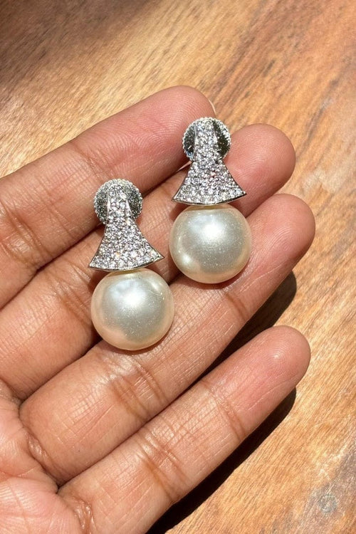 Aganya kreation Earrings Diamond Look Like Lilia Earrings - Elegant & Timeless Design
