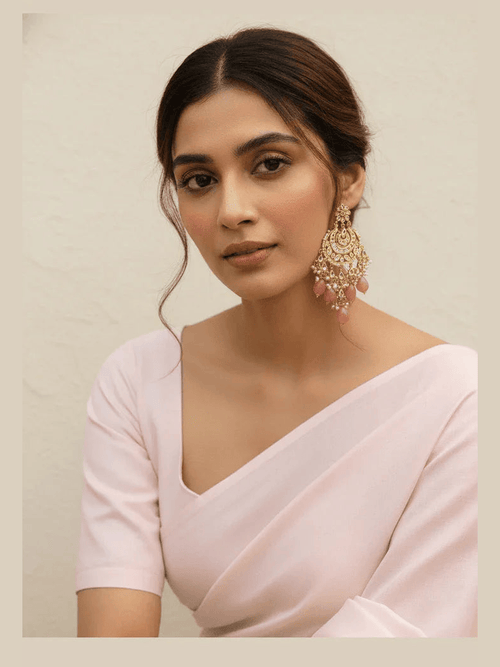 Aganya kreation Earrings Droplets Earrings - Exquisite Kundan Jewelry by Aganya Kreation