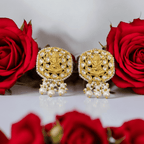 Aganya kreation Earrings Ekdant Polki Kundan Earrings - Timeless Elegance