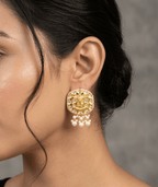 Aganya kreation Earrings Ekdant Polki Kundan Earrings - Timeless Elegance