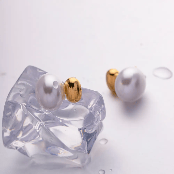 Aganya kreation Earrings Elaris-18k Gold Plated Stainless Steel Tarnish Free Waterproof Female Earrings anti tarnish