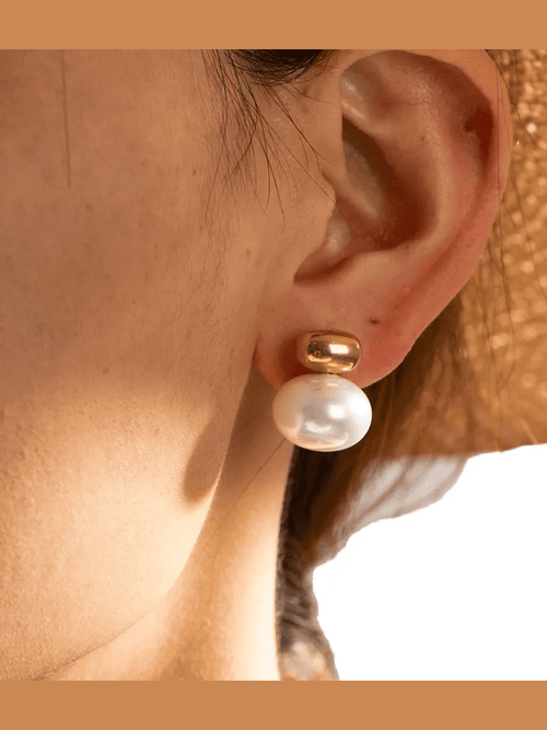 Aganya kreation Earrings Elaris-18k Gold Plated Stainless Steel Tarnish Free Waterproof Female Earrings anti tarnish