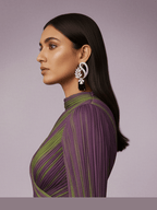 Aganya kreation Earrings Elegant Ubieda Earrings - Silver Plated brass