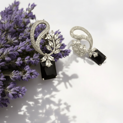 Aganya kreation Earrings Elegant Ubieda Earrings - Silver Plated brass