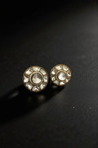 Aganya kreation Earrings Elegant Vidya Polki Kundan Earrings - Antique Plated