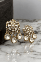 Aganya kreation Earrings Jyoti Polki Kundan Earrings - Elegant Jewelry for Every Occasion