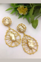 Aganya kreation Earrings Kavya Real Pearl Earrings - Elegant & Handcrafted Jewelry