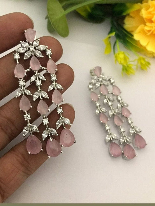 Aganya kreation Earrings Kyla Designer Earrings - Elegant Silver Plated Jewelry