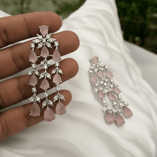 Aganya kreation Earrings Kyla Designer Earrings - Elegant Silver Plated Jewelry