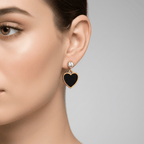 Aganya kreation Earrings Lovin -18k Gold Plated Stainless Steel Tarnish Free Waterproof Female Earrings
