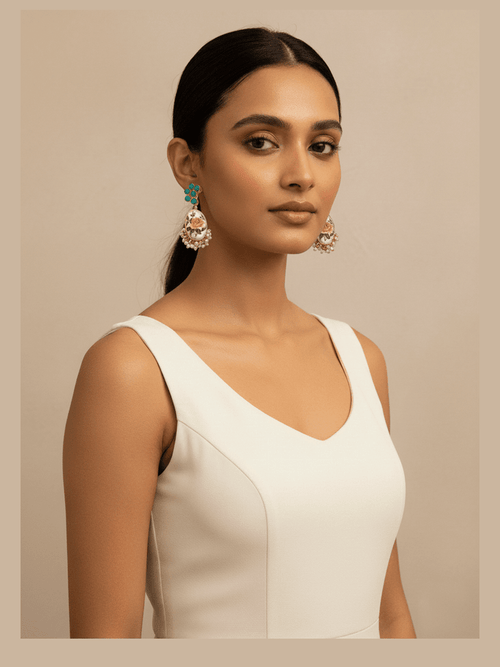 Aganya kreation Earrings Maisha Real Pearl Earrings - Elegant Handcrafted Jewelry