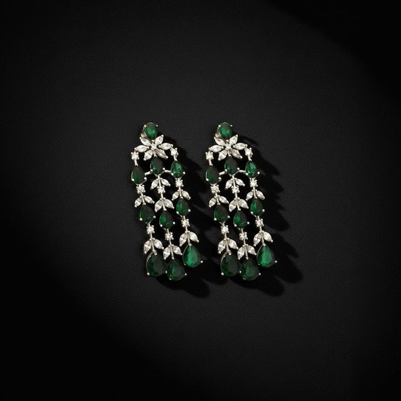 Aganya kreation Earrings Maren Designer Earrings - Elegant Silver Plated Jewelry