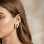 Aganya kreation Earrings Mitama Real Pearl Earrings - Handcrafted Elegance