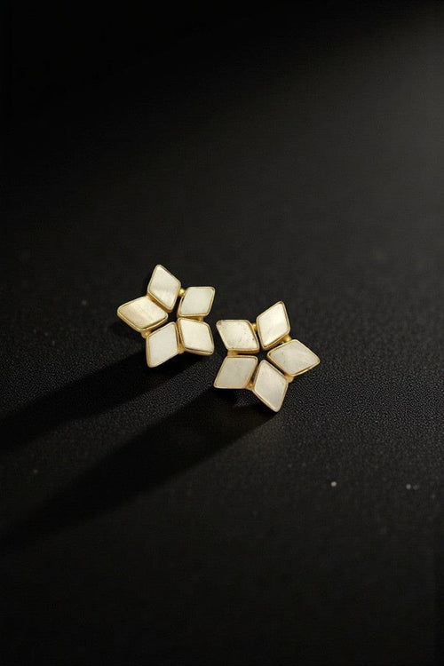 Aganya kreation Earrings Mitama Real Pearl Earrings - Handcrafted Elegance