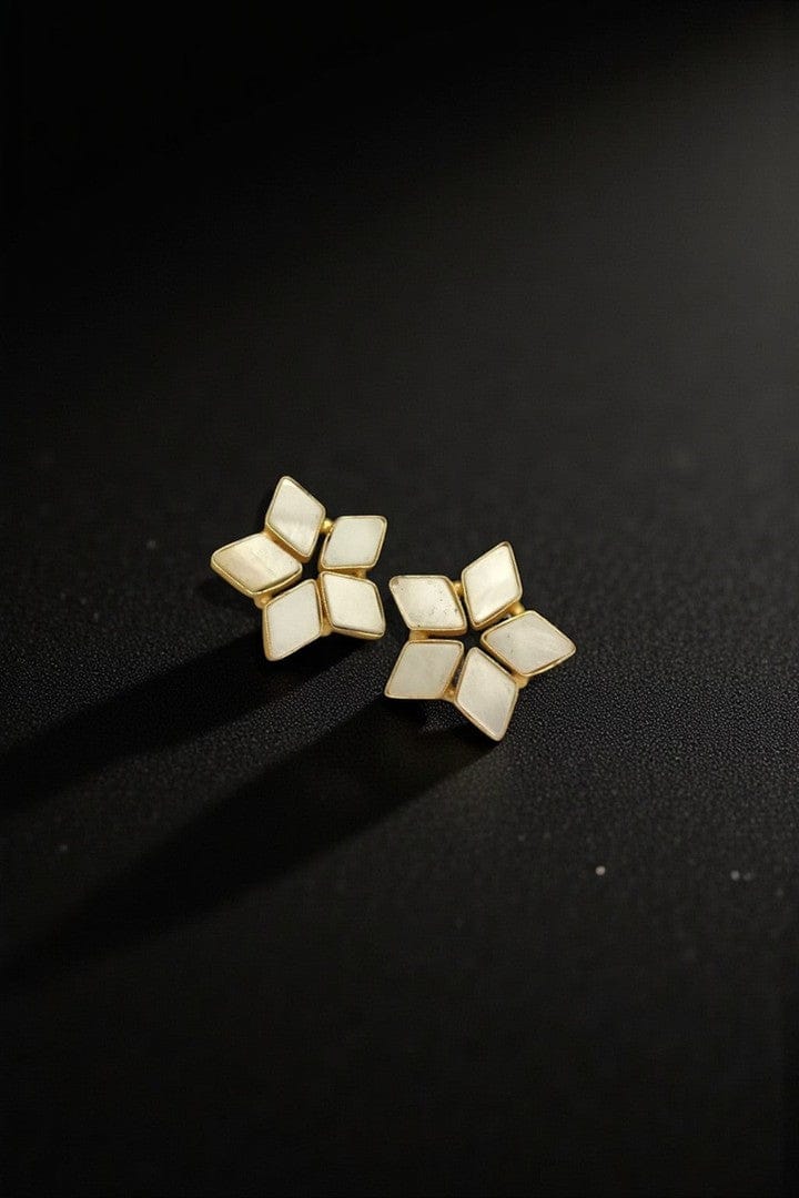 Aganya kreation Earrings Mitama Real Pearl Earrings - Handcrafted Elegance