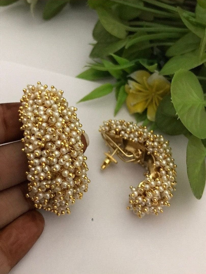 Aganya kreation Earrings Radhika Polki Bali - Exquisite Handmade Jewelry