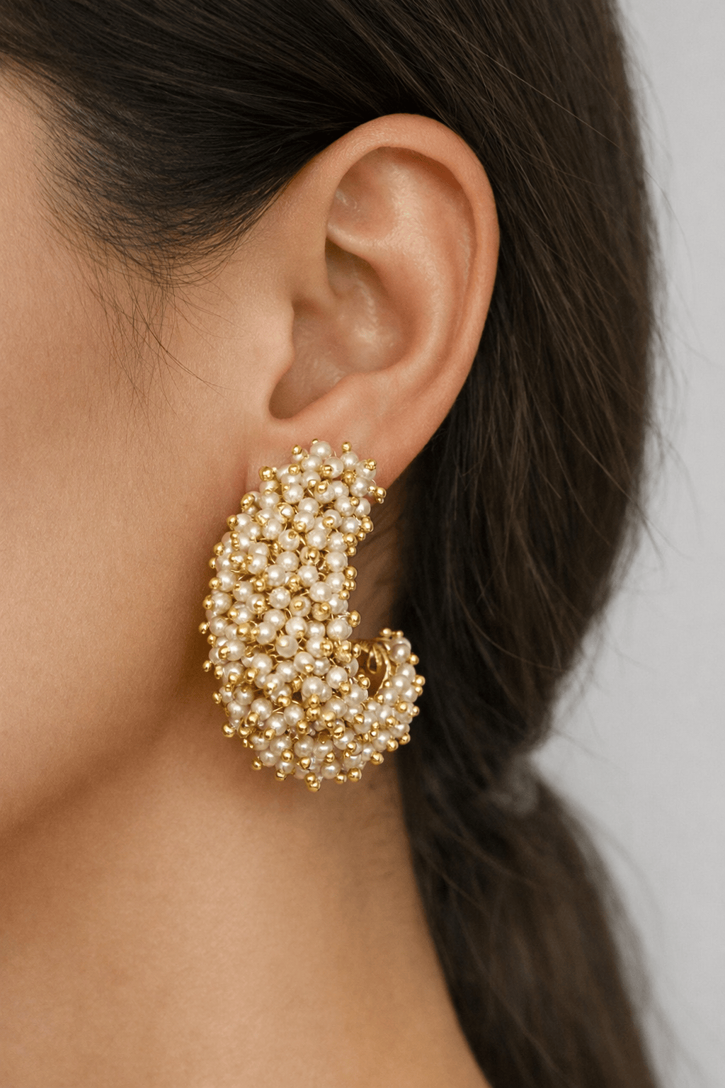 Aganya kreation Earrings Radhika Polki Bali - Exquisite Handmade Jewelry