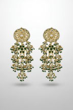 Aganya kreation Earrings Rahini Kundan Earrings - Ethnic Elegance in Gold Polish
