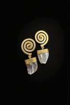 Aganya kreation Earrings Real Pearl Pakhi Earrings - Ethnic & Western Elegance