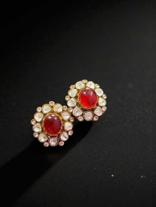 Aganya kreation Earrings Reshma Earrings (Studs) - Handmade Ethnic & Western Jewelry Blue