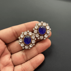 Aganya kreation Earrings Reshma Earrings (Studs) - Handmade Ethnic & Western Jewelry Blue Blue