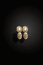 Aganya kreation Earrings Sargun Real Pearl Earrings - Whimsical Floral Design