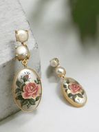 Aganya kreation Earrings Savi Real Pearl Earrings - Elegance in Every Detail