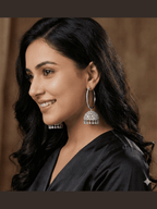 Aganya kreation Earrings Sitara CZ Hoops - Elegant Ethnic & Western Jewelry