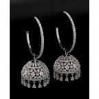 Aganya kreation Earrings Sitara CZ Hoops - Elegant Ethnic & Western Jewelry