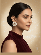 Aganya kreation Earrings Sofia Real Pearl Earrings - Elegant & Handcrafted Jewelry
