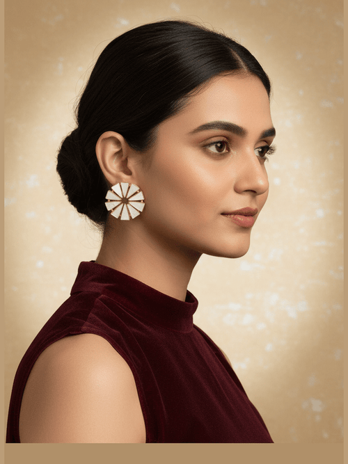 Aganya kreation Earrings Sofia Real Pearl Earrings - Elegant & Handcrafted Jewelry