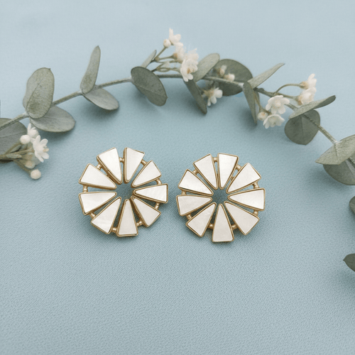 Aganya kreation Earrings Sofia Real Pearl Earrings - Elegant & Handcrafted Jewelry