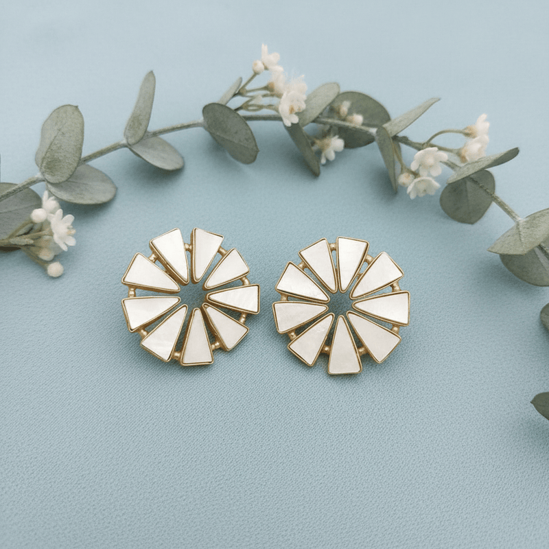 Aganya kreation Earrings Sofia Real Pearl Earrings - Elegant & Handcrafted Jewelry