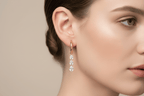Aganya kreation Earrings Sorina Earrings 18k Gold Plated 316L Grade Stainless Steel PVD Coating (2.5 Microns) Waterproof Female Jewellery