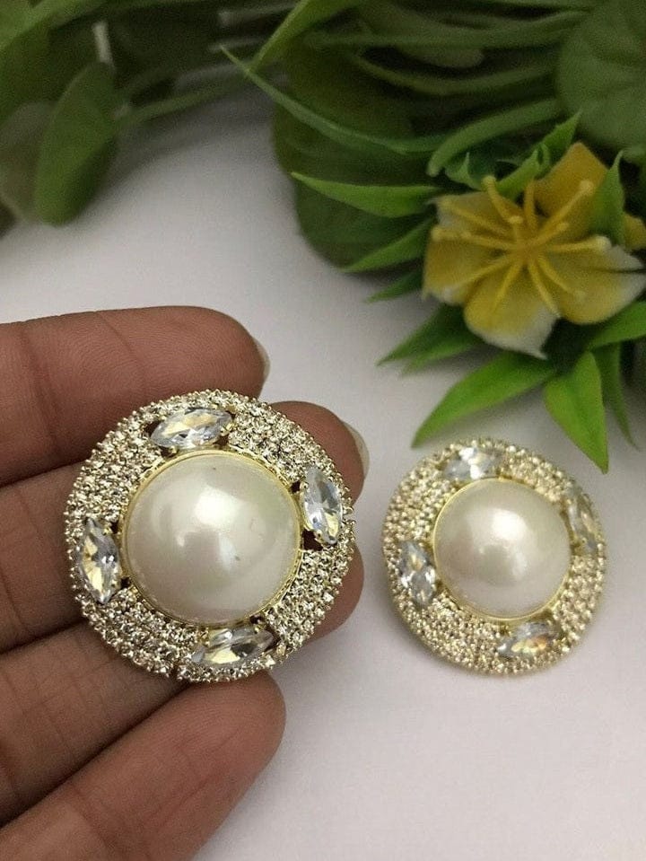 Aganya kreation Earrings Sukriti Ad Pearl Earrings - Elevate Your Style with Whimsy