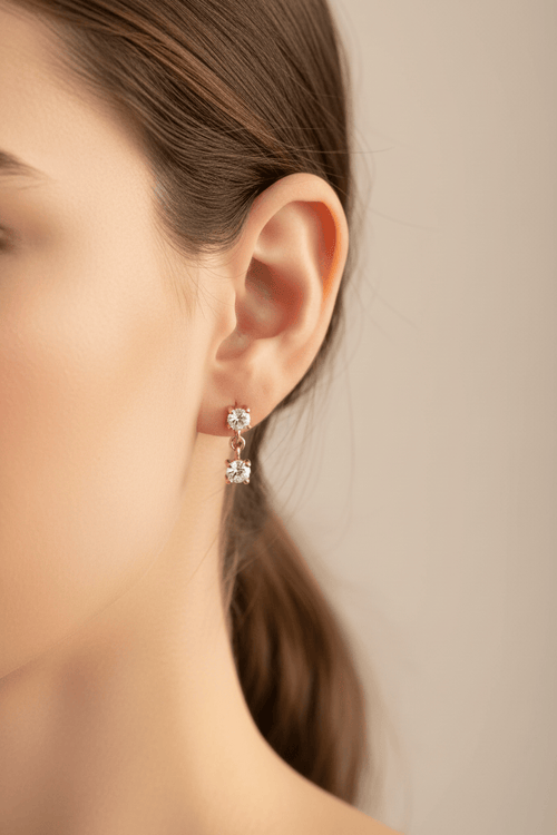 Aganya kreation Earrings Terran Earrings-18k Gold Plated Stainless Steel Tarnish Free Waterproof Female Earrings