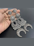 Aganya kreation Earrings Western German Silver Earrings - Elegant & Timeless Design 2