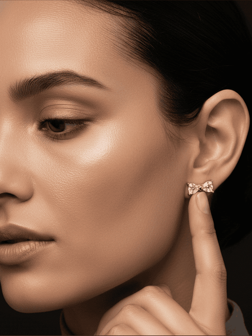 Aganya kreation ES-290 – 18k Gold Plated Stainless Steel Tarnish Free Waterproof Female Jewellery